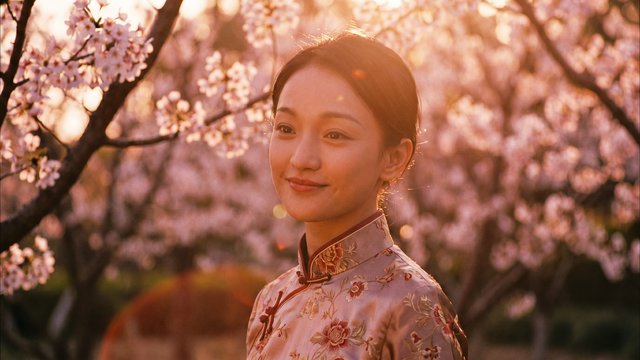福利姬传媒古风美人旗袍写真拍摄花絮
