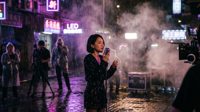 福利姬传媒霓虹夜色MV拍摄花絮